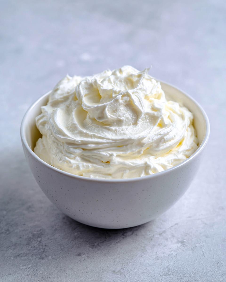 A white bowl filled with thick, creamy white base ingredient for the garlic sauce recipe.